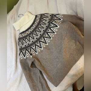 H&M Holiday Off-White Ribbed Sweater